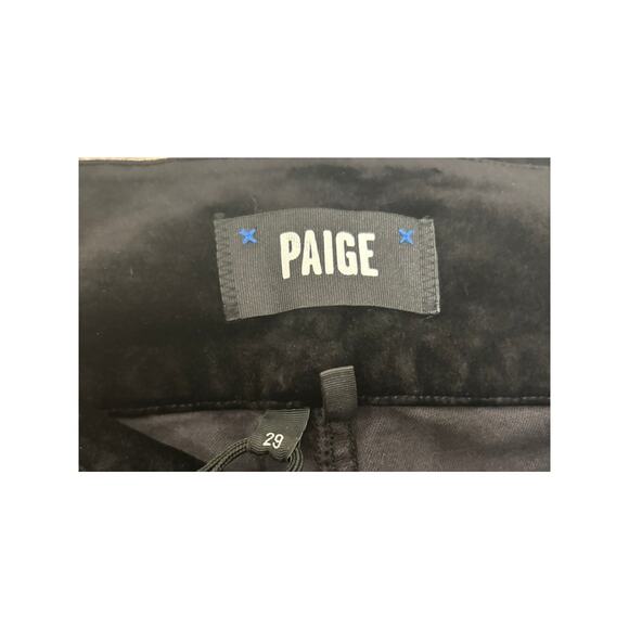 NWT Paige Lou Lou High Rise Velvet Flare Leg Jean - Size 29 - Picture 4 of 7